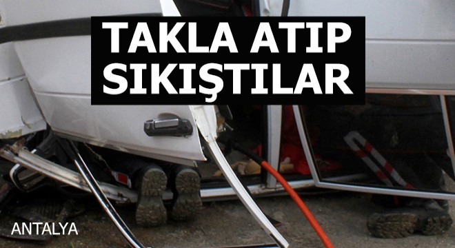 Antalya da kaza: 1 i ağır 3 yaralı