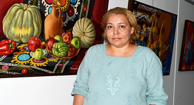 Özbek sanatçının sergi heyecanı