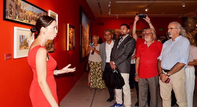 Ressam Samsonov un sergisi Antalya da açıldı