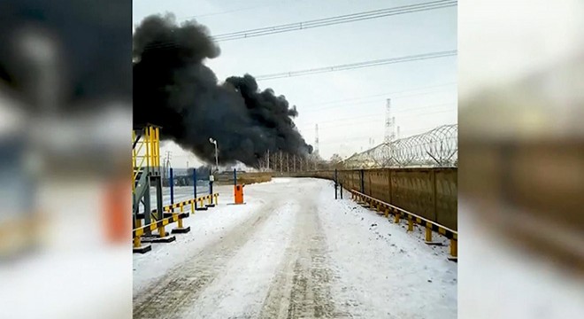 Rusya’da petrol boru hattında yangın: 2 yaralı