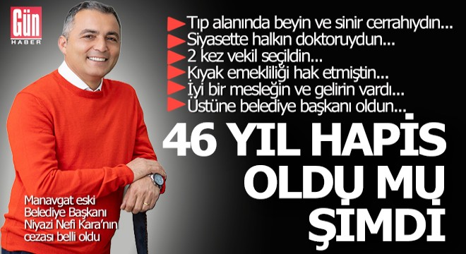 Siyasette 'Halkın doktoru' ünvanlı başkana 46 yıl hapis