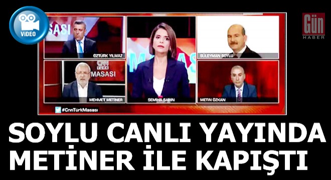 Soylu, canlı yayında AKP li Metiner ile kapıştı