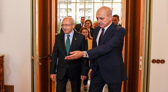 TBMM Başkanı Kurtulmuş, Kılıçdaroğlu nu kabul etti