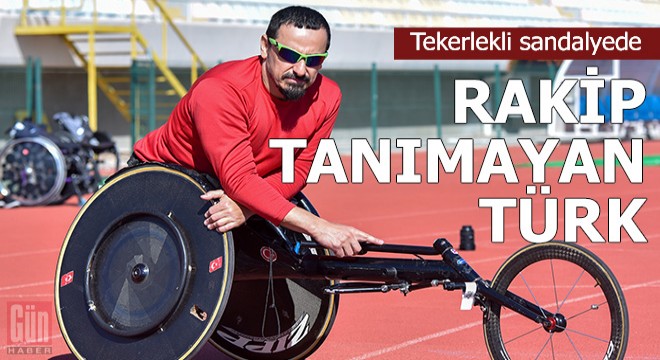 Tekerlekli sandalyede rakip tanımayan Türk