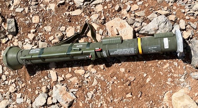 Teröristlerin kullandığı mağaradan İsveç yapımı silah çıktı
