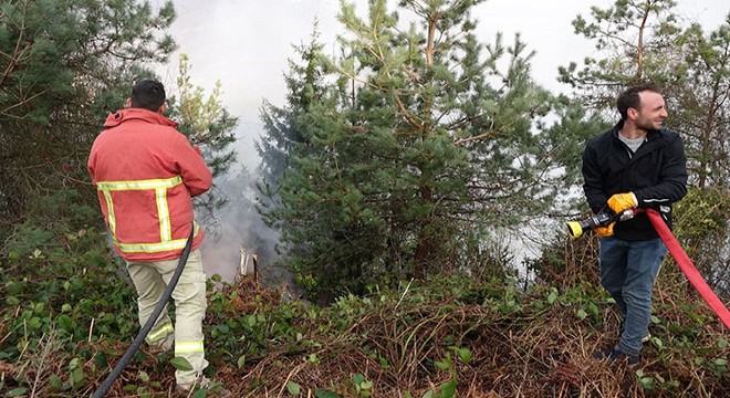 Trabzon daki orman yangını kontrol altına alındı