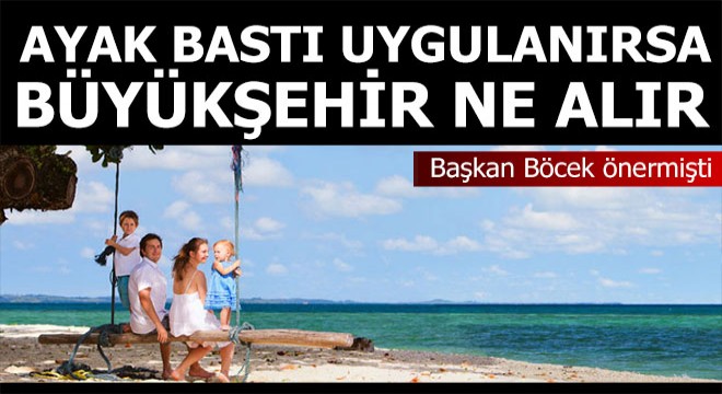 Turistten ayakbastı alınırsa Antalya Büyükşehir ne kazanır?