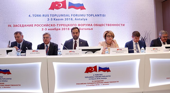 Türk-Rus Toplumsal Forumu Antalya da başladı