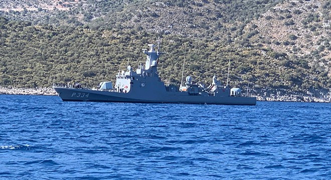 Türk gemileri Demre den ayrıldı