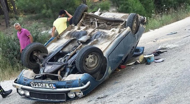 Türkmen sürücü kazada yaralandı