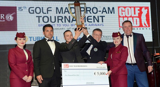 Uluslararası Golf Mad Pro-Am Golf Turnuvası nda ödül zamanı