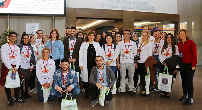 Uluslararası öğrencilerden Organ Nakli Merkezi ne ziyaret
