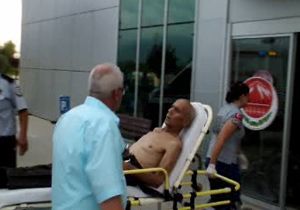 83 yaşındaki sürücü, iftara giderken otomobilde mide kanaması geçirdi