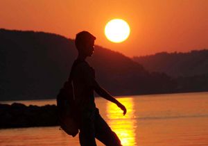 Çanakkale’de gün batımı güzelliği