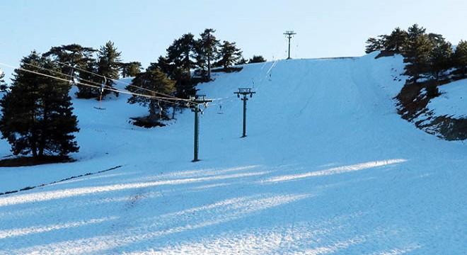 Yeterli kar yağmayınca, Salda da kayak sezonu açılamadı