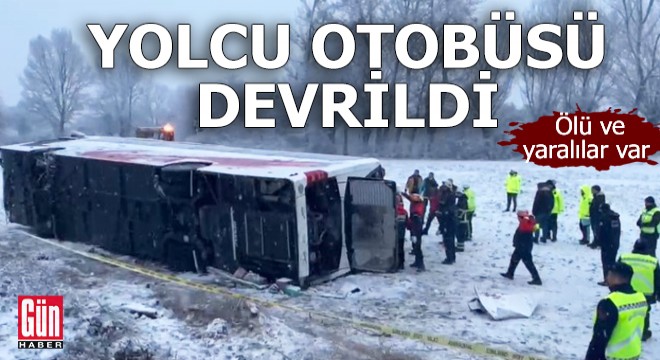 Yolcu otobüsü devrildi: 6 ölü, 33 yaralı