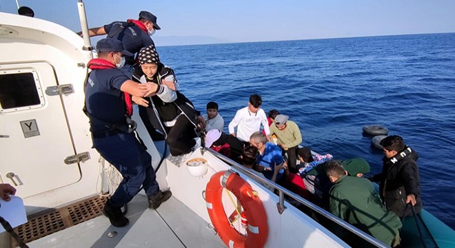 Yunan unsurlarında geri itilen 20 kaçak göçmen kurtarıldı