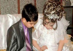 14 yaşındaki çocukla 10 yaşındaki kız evlendi!