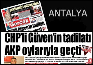 Antalya CHP de  Türkan teyze  krizi