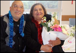 41 inci evlilik yıldönümüne hastanede kutlama