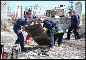 Kahramanmaraş ta inşaat çöktü: 9 işçi yaralı