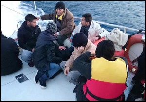 Lastik botta 17 Suriyeli kaçak yakalandı