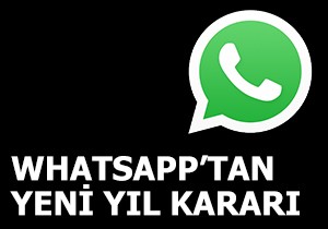 WhatApp tan yeni yıl kararı