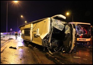 Bolu da otobüs kazası: 6 ölü, 40 yaralı