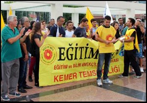Ankara daki saldırı Kemer de protesto edildi
