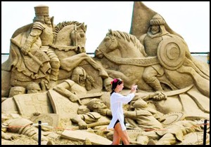 En büyük kum heykel Antalya da yapılacak
