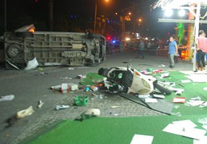 Manavgat ta kaza: 6 yaralı