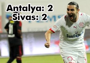 Antalyaspor: 2 Sivasspor: 2