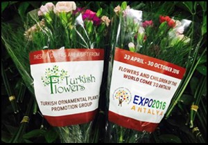 Expo Milano da Antalya çiçekleri dağıtılacak