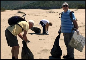 Yerleşik yabancılar Patara Plajı nı temizledi