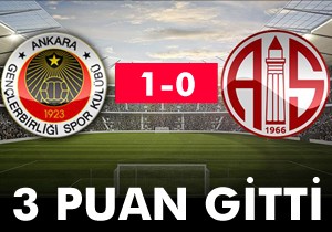 Gençlerbirliği- Antalyaspor:1- 0