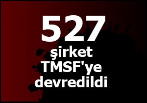 527 şirket TMSF ye geçti