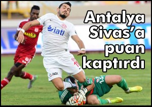 Antalyaspor - Medicana Sivasspor: 1-1