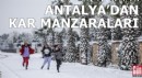 Antalya'dan kar manzaraları