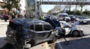 Kepez'de makas atan otomobil cipe çarptı; 3 yaralı