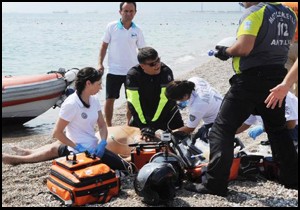 Denizde kalp krizi geçiren turist öldü
