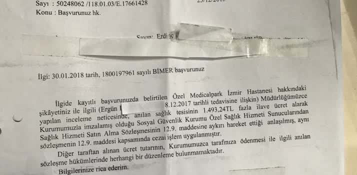 Medical Park Şikayet Hattı Iletişim