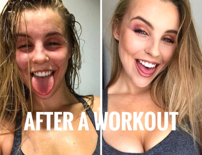 Ünlü fitness bloggeri, Instagram pozlarının gerçek yüzünü böyle gösterdi - 1