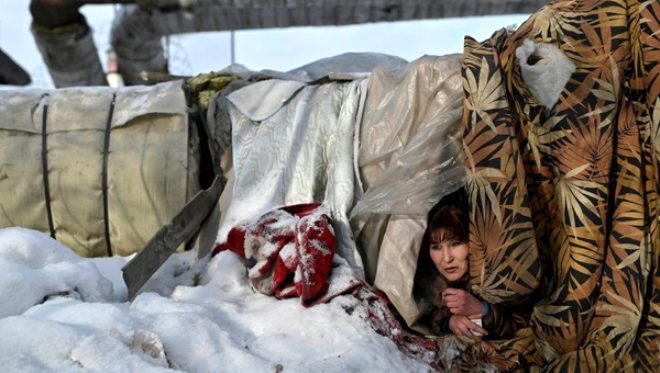 -30 derece soğuğa rağmen sokakta yaşıyorlar! - 2