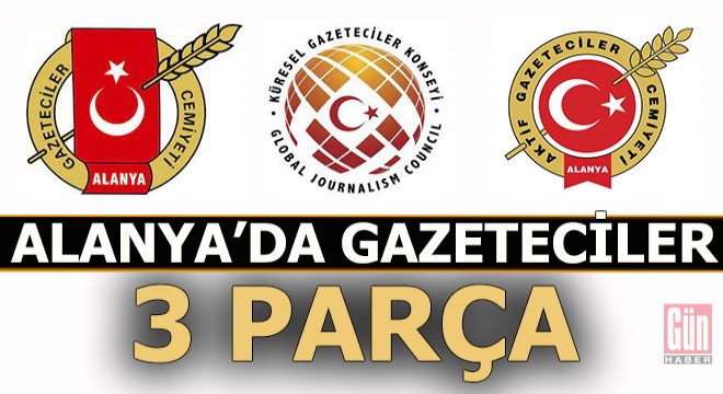 Alanya’da gazeteciler 3 parça