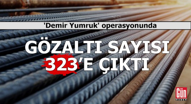 'Demir Yumruk' operasyonunda gözaltı sayısı 323'e yükseldi