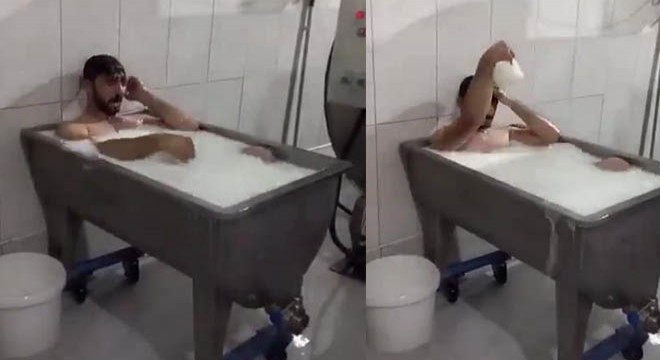 'Süt banyosu' ile gündeme geldi, şimdi lastikçide çalışıyor