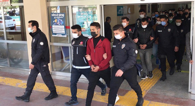 'Torbacı' operasyonunda 21 şüpheli adliyede
