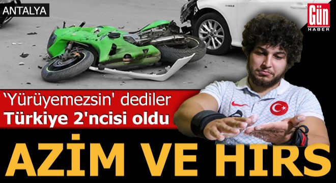 'Yürüyemezsin' denilen Tarık, Türkiye 2'ncisi oldu