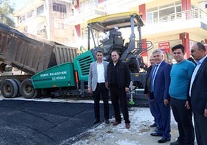 Serik'te asfalt çalışması