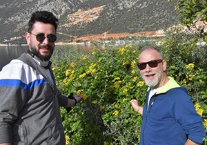 Kaş'ta ağaçlar çiçek açtı